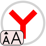 Увеличение размера текста в Yandex Browser