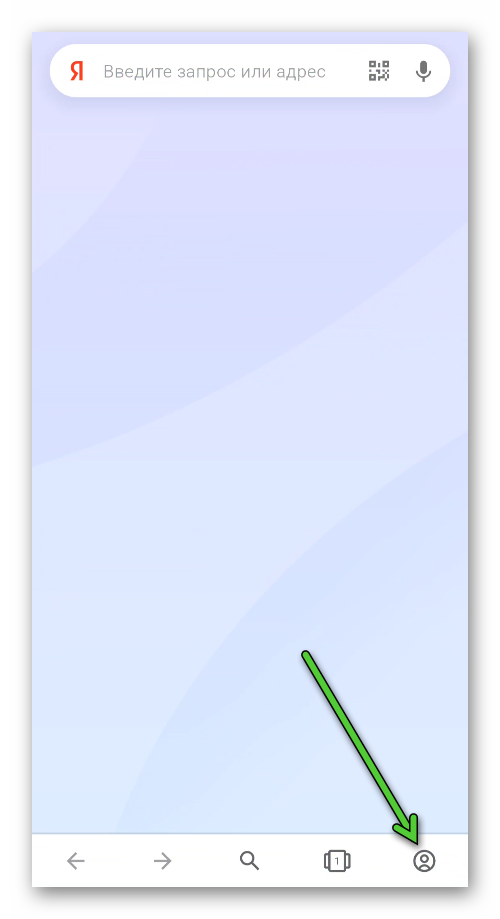 Иконка Профиль в Opera для Android